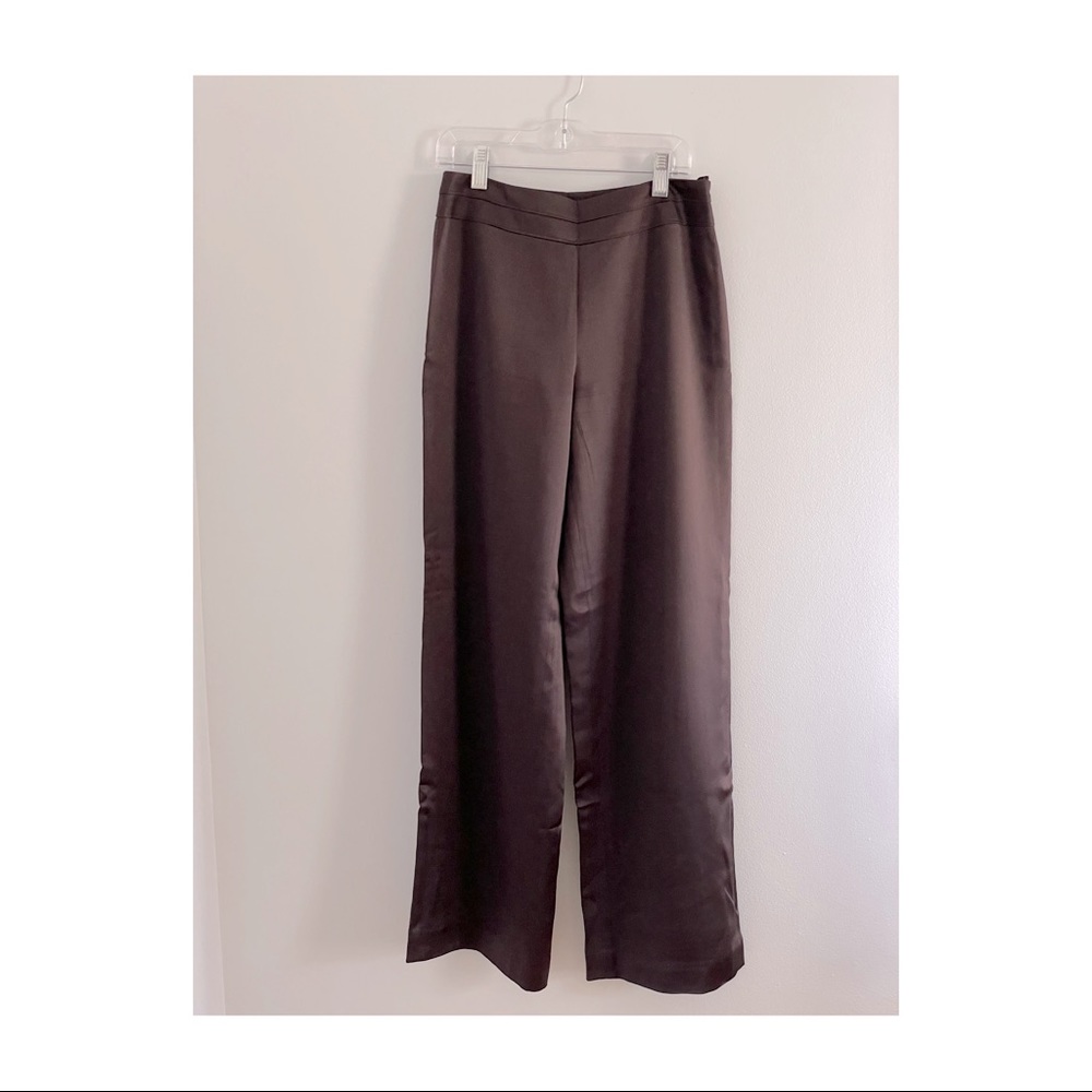 Talbots Brown Wide-Leg Trousers